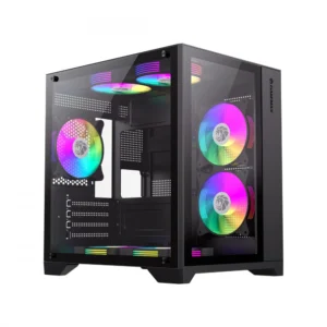 Корпус GameMax Infinity Mini 7 ARGB Fans + Controller Black 9101-0000R0191 Игровые, Mini-Tower