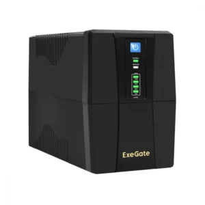 Источник бесперебойного питания ExeGate Power Back BNB-650.LED.AVR.2SH.RJ.USB EP285555RUS Линейно-интерактивные, Напольный (Tower), 650 ВА, 360 Вт