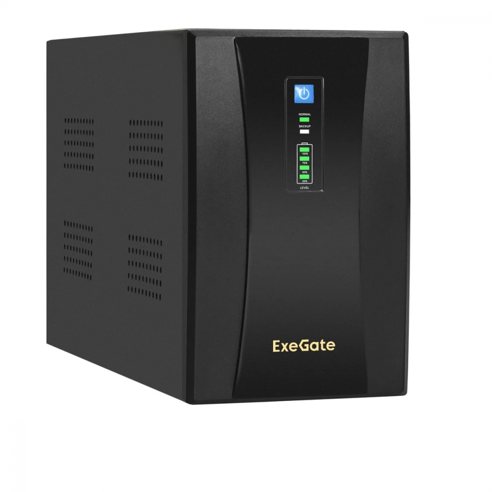 Источник бесперебойного питания ExeGate SpecialPro UNB-2200.LED.AVR.4C13.RJ.USB EX292612RUS Линейно-интерактивные, Напольный (Tower), 2200 ВА, 1300 Вт