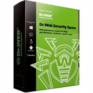 Антивирус Dr.Web Security Space на 12 м 4 ПК LHW-BK-12M-4-B3 Продление лицензии