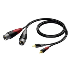 Кабель интерфейсный PROCAB Межблочный CLA701/1.5 RCA x2 - XLR x2