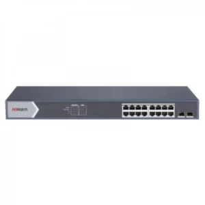 Коммутатор Hikvision DS-S1816GP 1000 Base-T (1000 мбит/с), 2 SFP порта