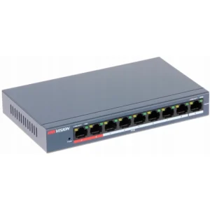 Коммутатор Hikvision DS-3E0109P-E/M(B) 100 Base-TX (100 мбит/с)