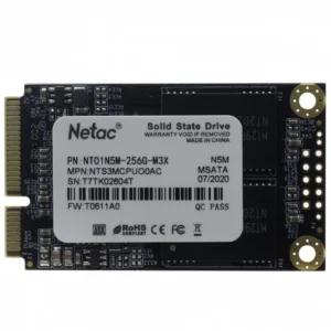 Жесткий диск Netac NT01N5M-256G-M3X SSD (твердотельные), 256 ГБ, mSATA, SATA