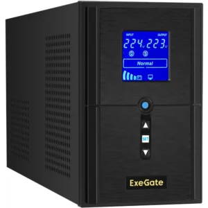 Источник бесперебойного питания ExeGate SineTower SN-1500.LCD.AVR.2SH.1C13.USB EX295982RUS Линейно-интерактивные, Напольный (Tower), 1500 ВА, 1200 Вт
