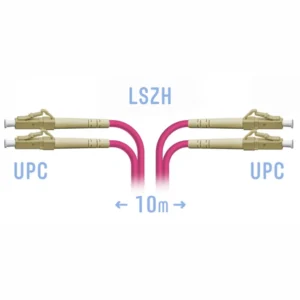 Оптический патч-корд SNR Патчкорд оптический LC/UPC-LC/UPC MM (OM4) Duplex 10 метров SNR-PC-LC/UPC-MM4-DPX-10m