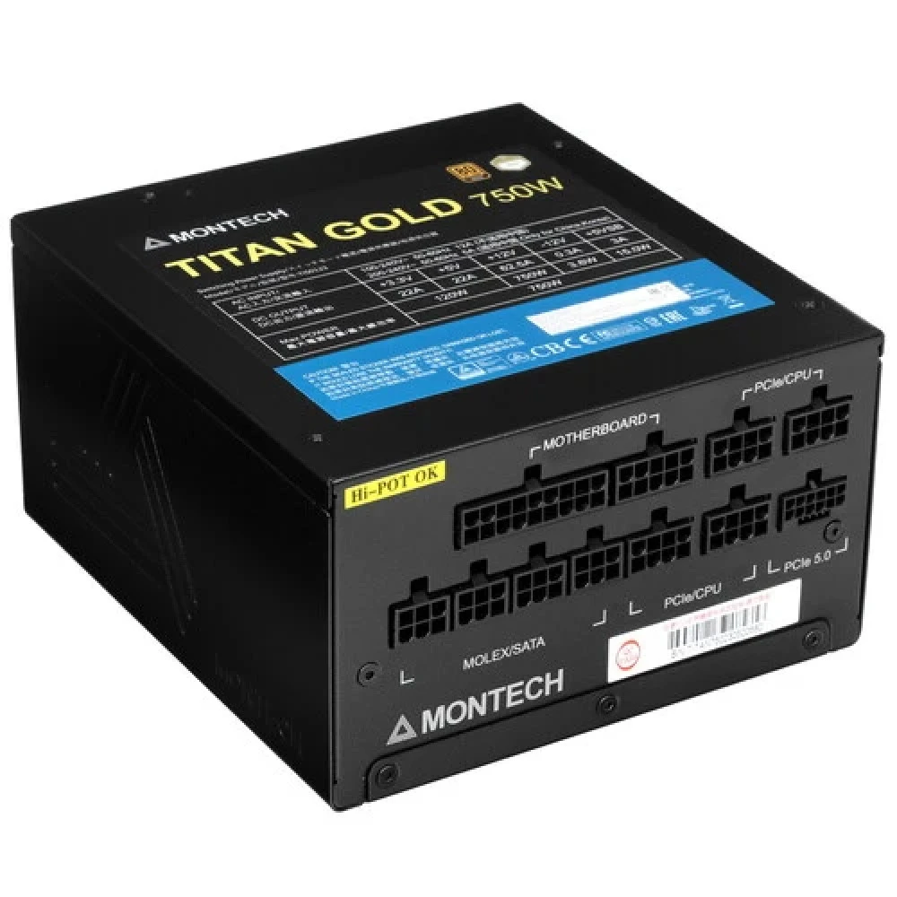 Блок питания Montech TITAN GOLD 750 TITAN GOLD 750 TIS0123 750 Вт