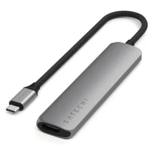 Док-станция Satechi 6-in-1 USB-C Slim Multiport Adapter Space Grey ST-P6SM