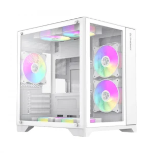Корпус GameMax Infinity Mini 7 ARGB Fans + Controller White 9101-0000R00190 Игровые, Mini-Tower