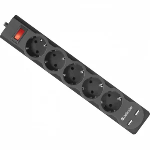 Распределитель питания Defender DFS 755 - 5,0 М, 5 розеток