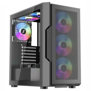 Корпус 1STPLAYER T7 P Black T7-P-BK-4F7 Игровые, Mid-Tower