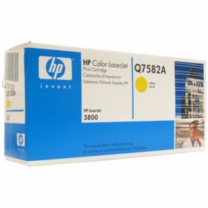 Лазерный картридж HP 503A, Оригинальный лазерный картридж HP LaserJet, Желтый Q7582A