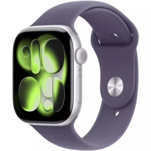 Apple Watch Series 11 GPS 46mm Silver Aluminium Case with Purple Fog Sport Band - S/M MEV94RK/A Смарт-часы