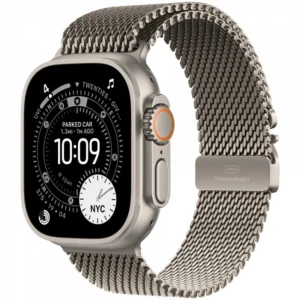 Apple Watch Ultra 3 GPS + Cellular 49mm Natural Titanium Case with Natural Titanium Milanese Loop - Large MF0E4QR/A Смарт-часы
