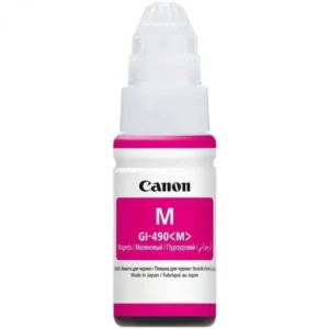 Струйный картридж Canon Чернила GI-490M для PIXMA G1400/2400/3400 пурпурные 0665C001