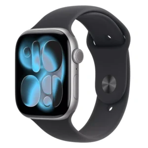 Apple Watch Series 11 GPS 46mm Space Grey Aluminium Case with Black Sport Band MEV04RK/A Смарт-часы